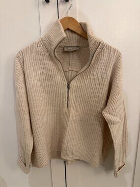 Everlane half-zip mock neck sweater